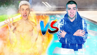 a4 - ГОРЯЧИЙ vs ХОЛОДНЫЙ Бассейн Челлендж !