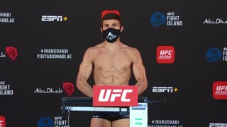 Арман Царукян прошел процедуру взвешивая перед UFC Бойцовский остров 2