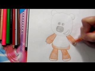 Как рисовать Иннокентий_бурый медведь_мимимишки