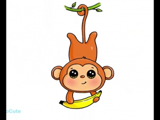 рисуем обезьянку